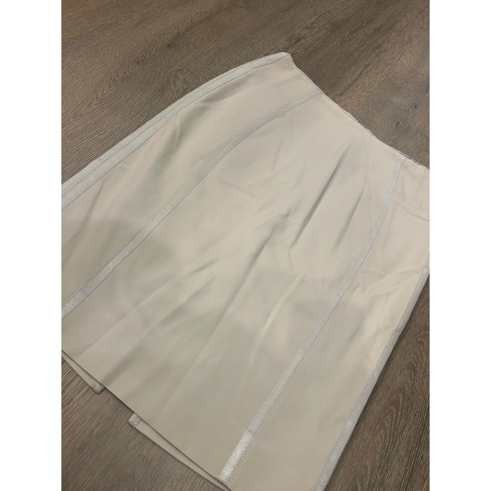 White House Black Market Perfect Form Cream Ribbon Trim Pencil‎ Skirt Size 8 - Picture 5 of 10